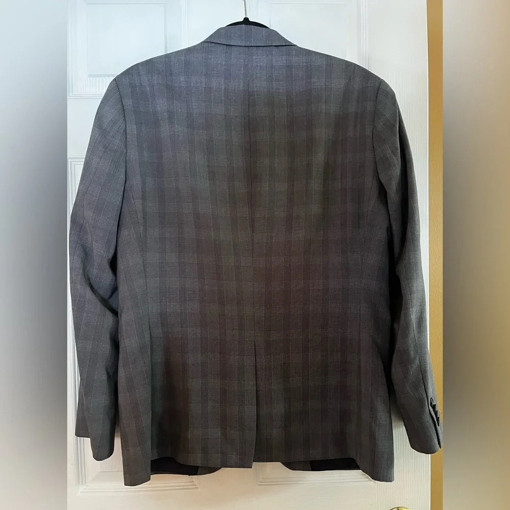 Banana Republic-men’s Charcoal Checkered Sport Coat 40S